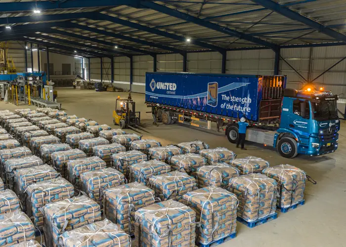 Kuldipsingh Cement Industry - first batch and truck